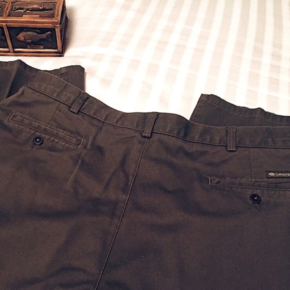 Men’s Savane Flat Khaki Pants Bundle (40W X 32L) - Picture 9 of 14